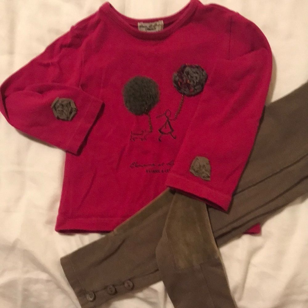 Boutique Parisian toddler outfit